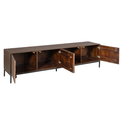 Mueble de TV Madison Madera de Mango Marrón 210cm Starfurn