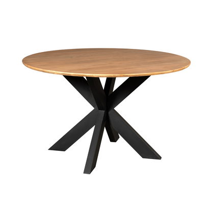 Mesa de comedor Madison Madera de mango Natural Redonda 110cm Starfurn