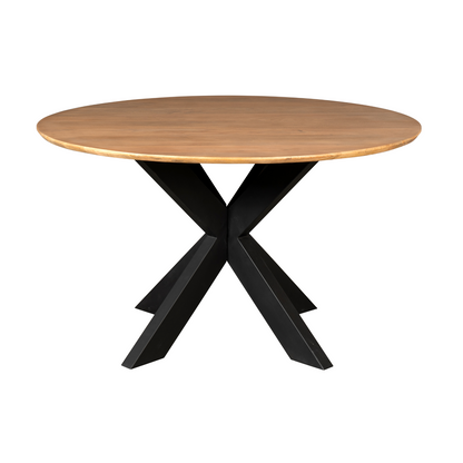 Mesa de comedor Madison Madera de mango Natural Redonda 130cm Starfurn