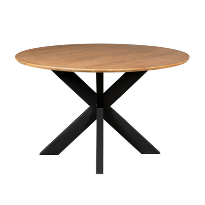 Mesa de comedor Madison Madera de mango Natural Redonda 130cm Starfurn