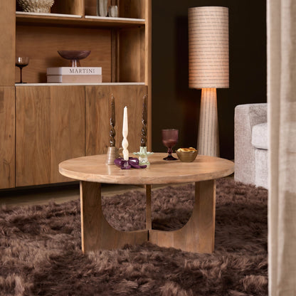 Mesa de centro Guus Madera de mango Natural 80cm Starfurn
