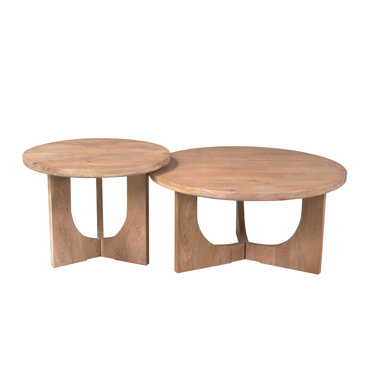 Mesa de centro Guus Madera de mango Natural 80cm Starfurn