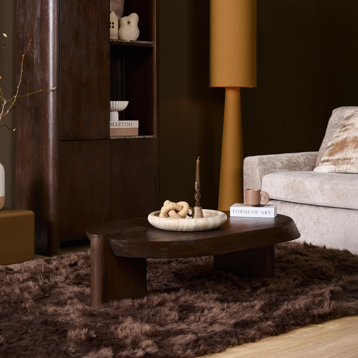 Mesa de centro Rava Madera de mango Marrón 125cm Starfurn