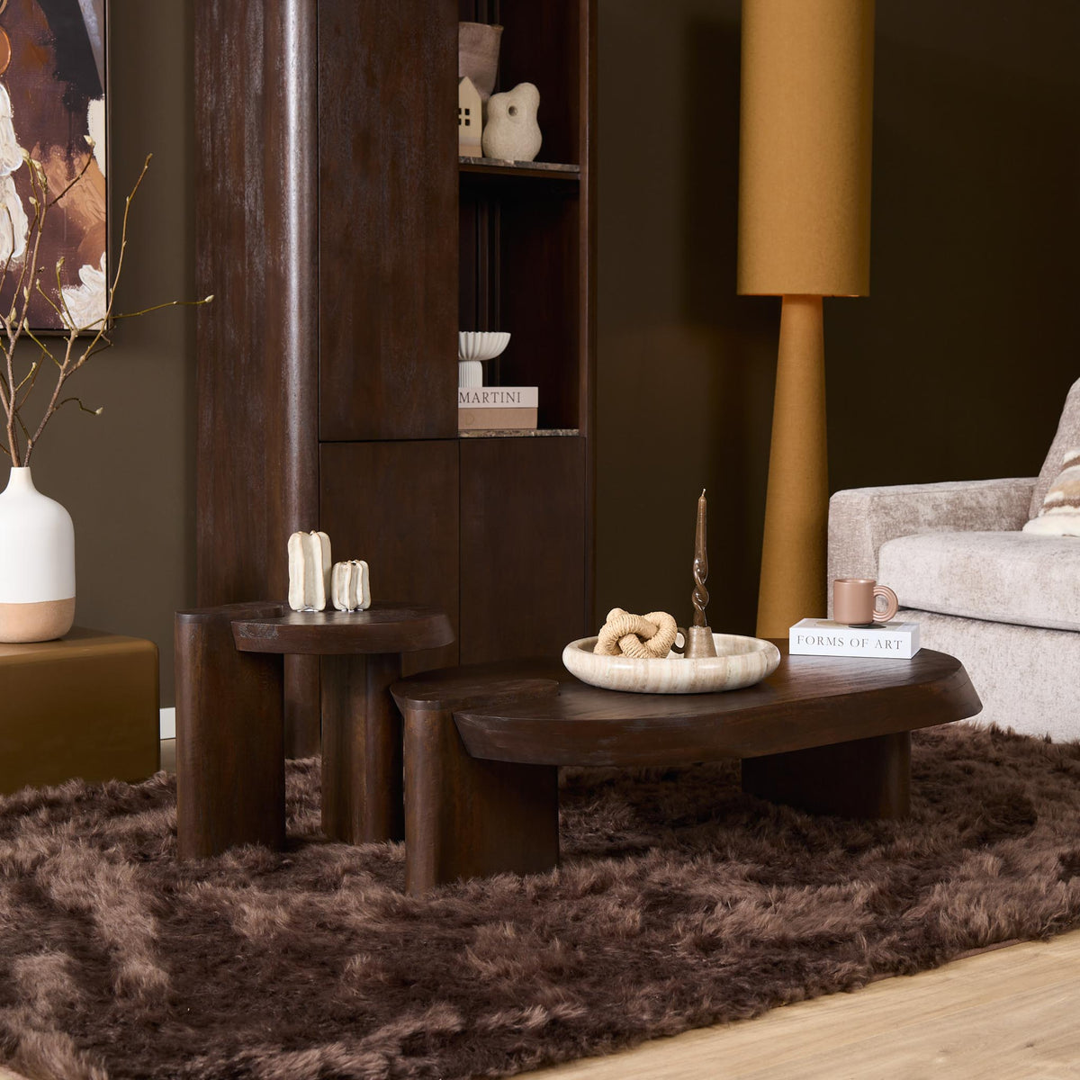 Mesa de centro Rava Madera de mango Marrón 125cm Starfurn