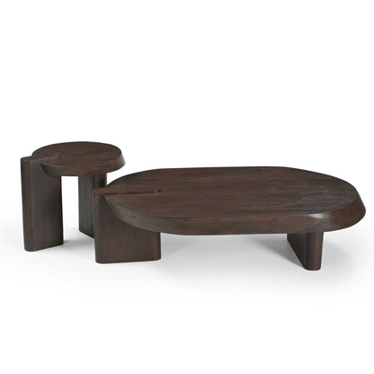 Mesa de centro Rava Madera de mango Marrón 125cm Starfurn