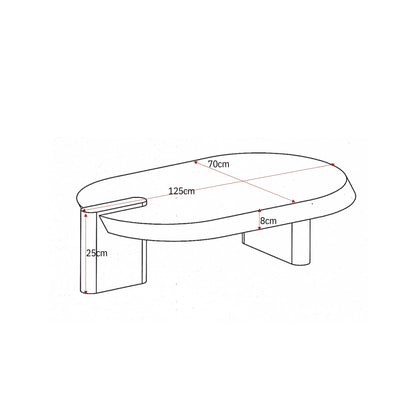 Mesa de centro Rava Madera de mango Marrón 125cm Starfurn