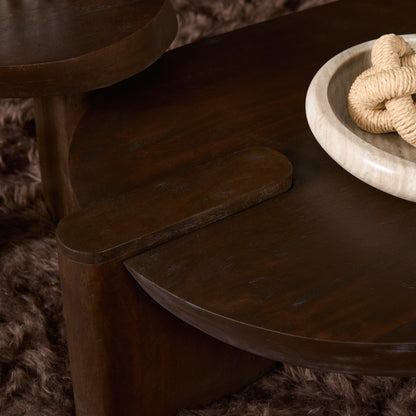 Mesa de centro Rava Madera de mango Marrón 125cm Starfurn