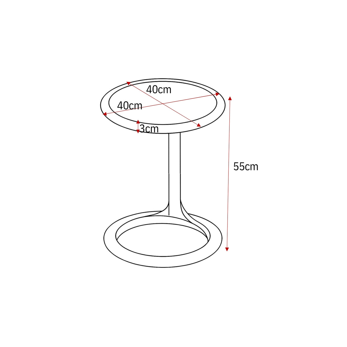 Mesa de centro Elias Blanca 60cm Starfurn