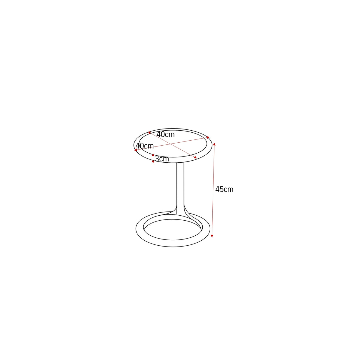 Mesa de centro Elias Blanca 60cm Starfurn