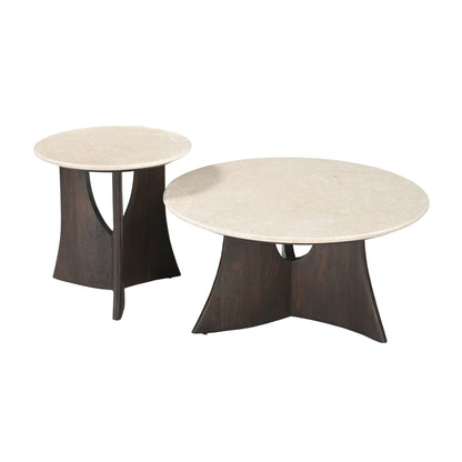 Mesa auxiliar Milo Mármol Botticino 50cm Starfurn