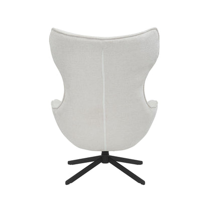 Sillón Olivia Giratorio Tela Blanco Roto Starfurn
