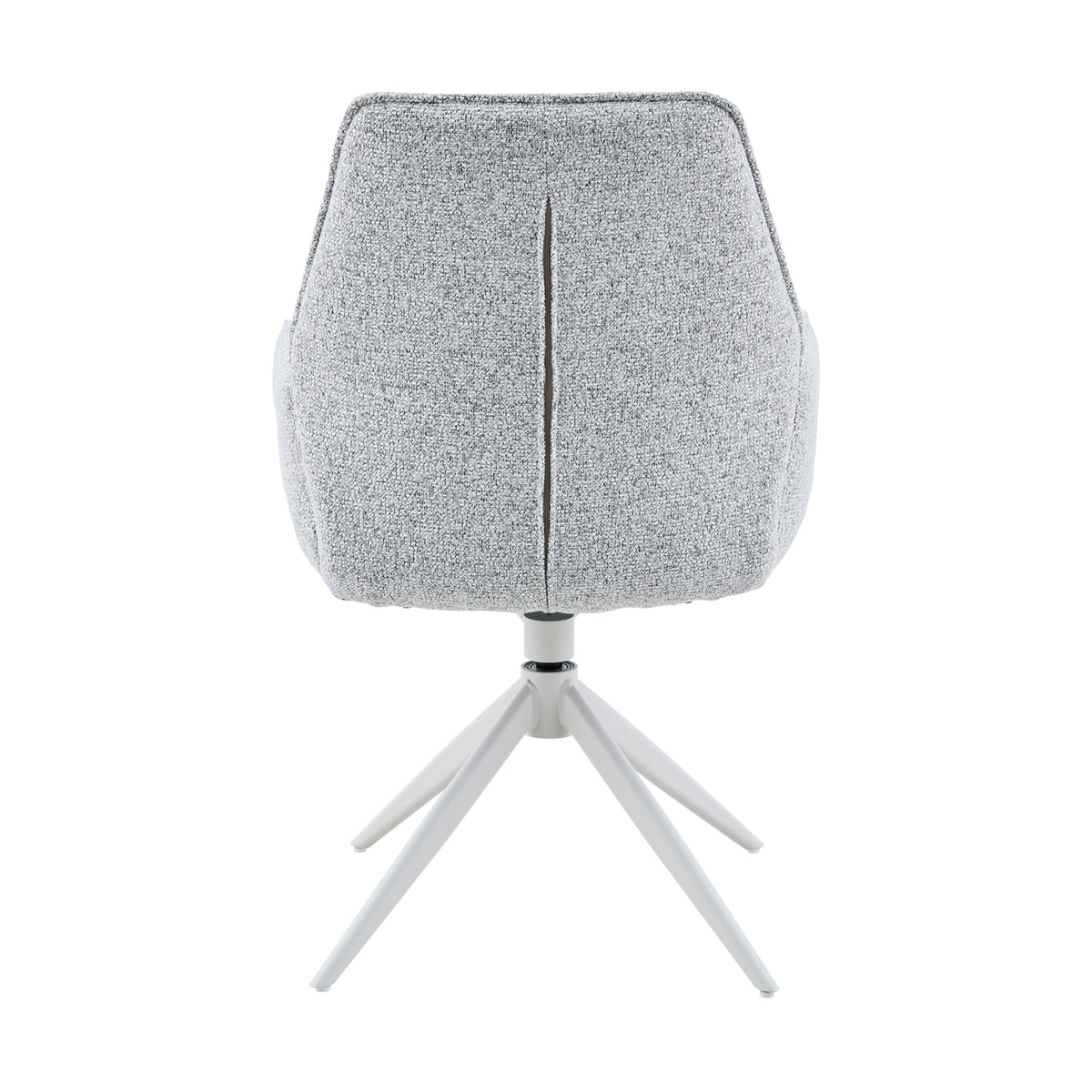 Silla de comedor Hera de tela beige con reposabrazos Starfurn