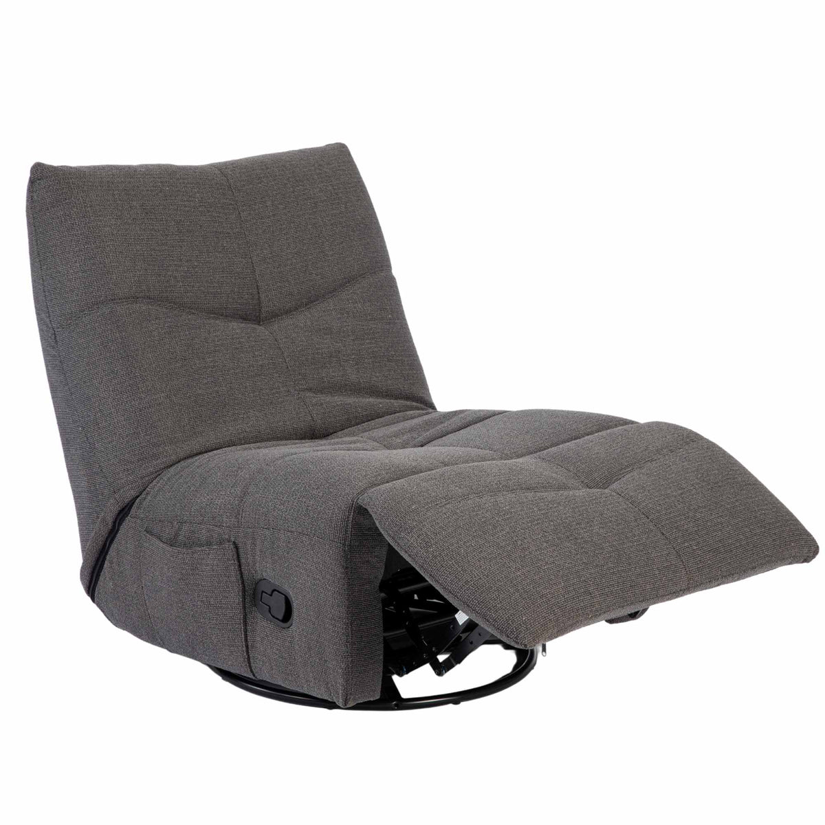 Sillón relax Lazy Tela Gris oscuro Starfurn