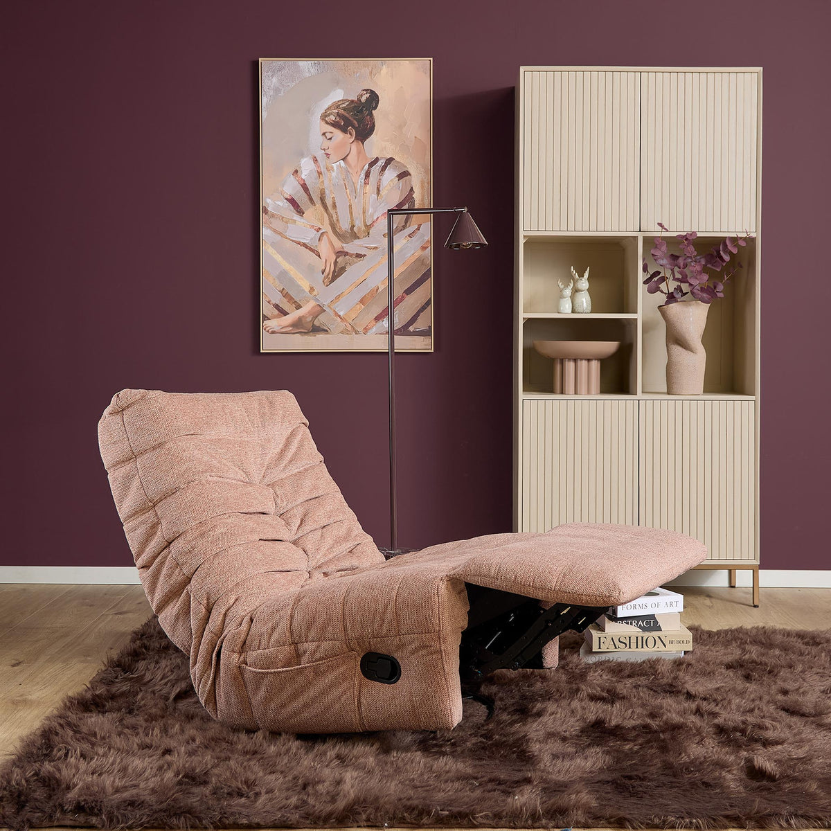 Sillón relax Zen Tela Rosa Starfurn