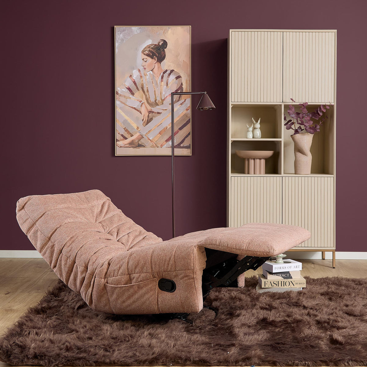 Sillón relax Zen Tela Rosa Starfurn