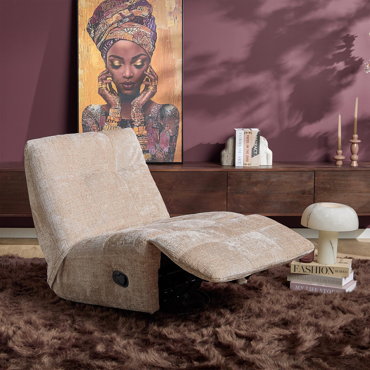 Sillón relax Chill Tela Beige Starfurn