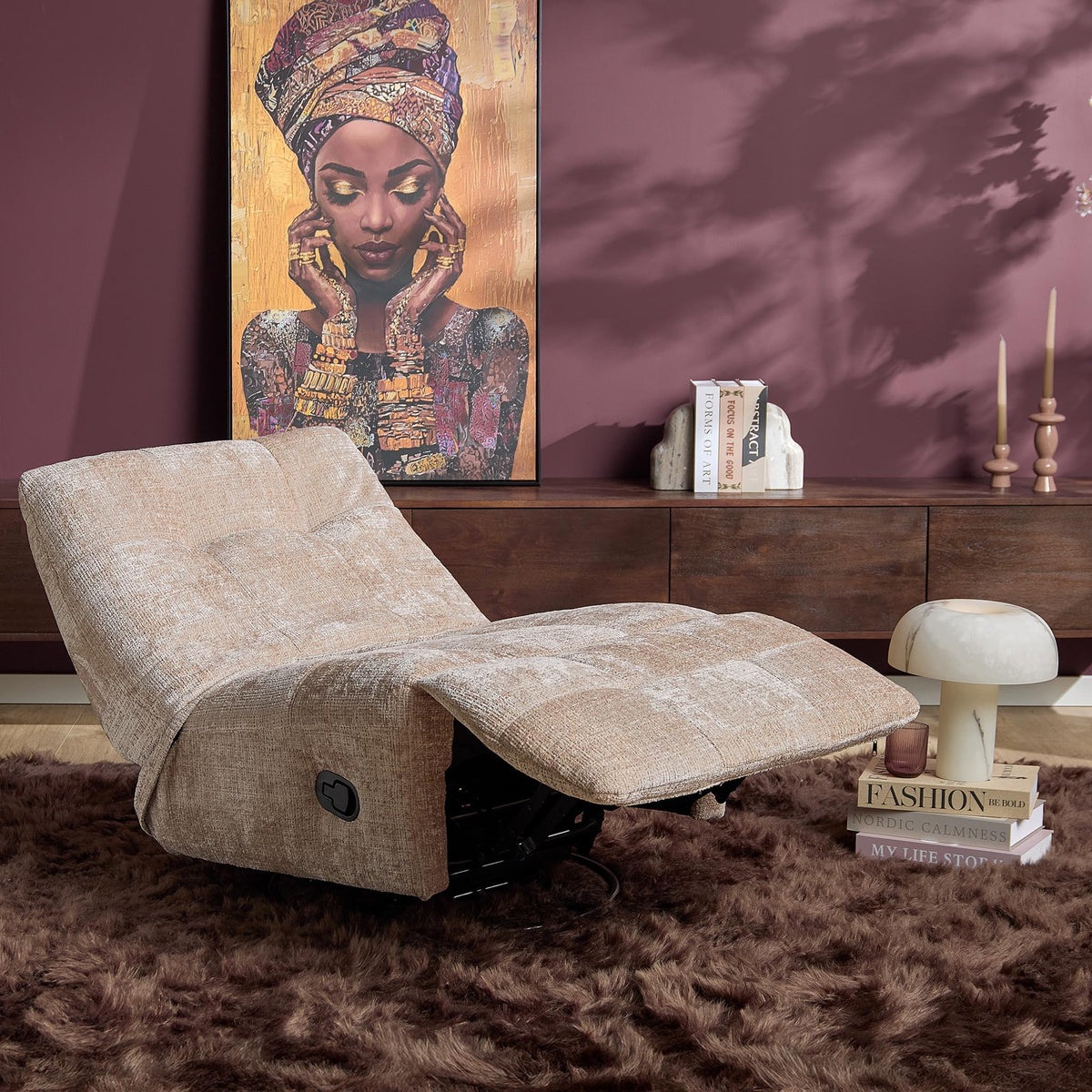 Sillón relax Chill Tela Beige Starfurn
