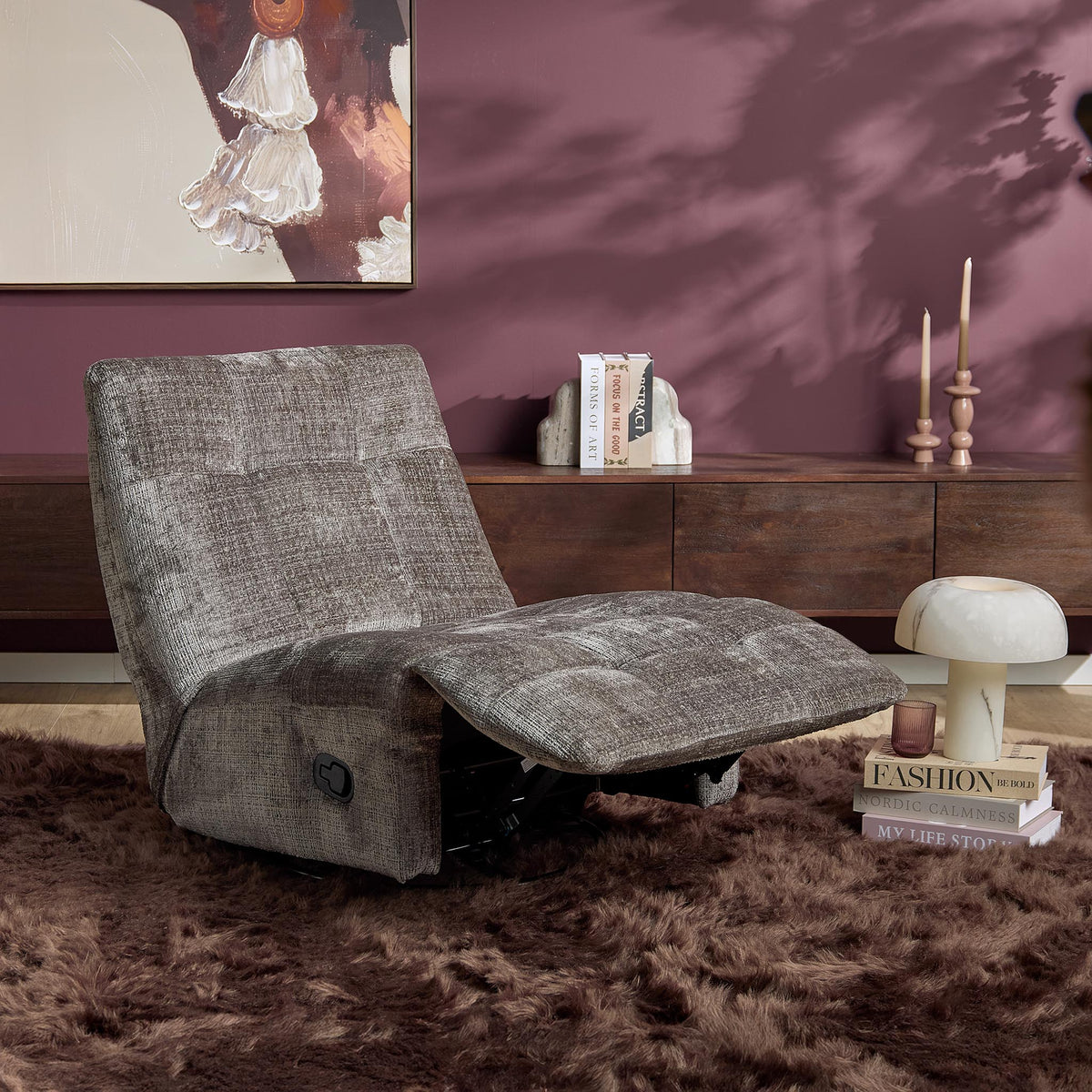 Sillón relax Chill Tela Gris Starfurn