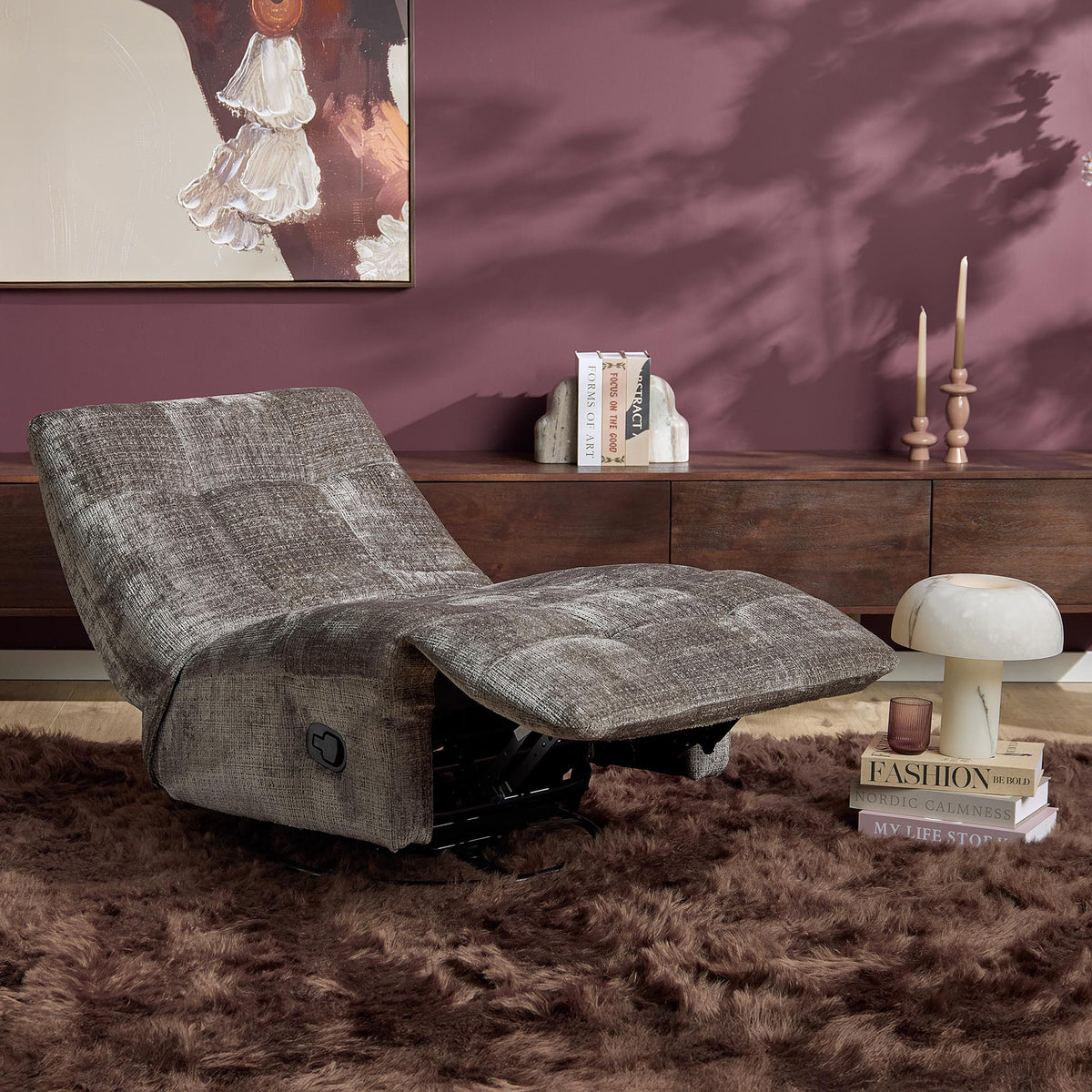 Sillón relax Chill Tela Gris Starfurn