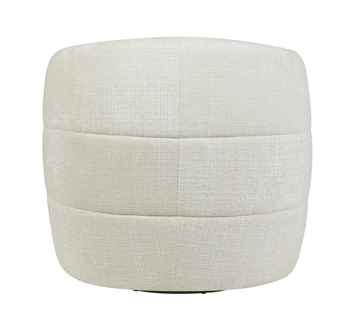 Sillón giratorio Yara de tela color blanco roto Starfurn