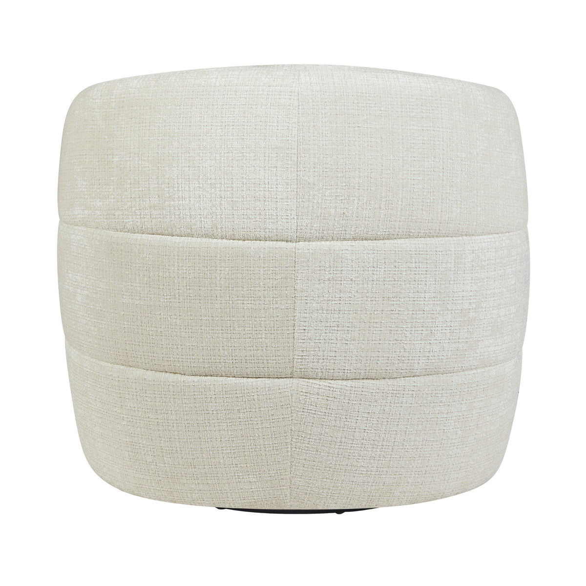 Sillón giratorio Yara de tela color blanco roto Starfurn