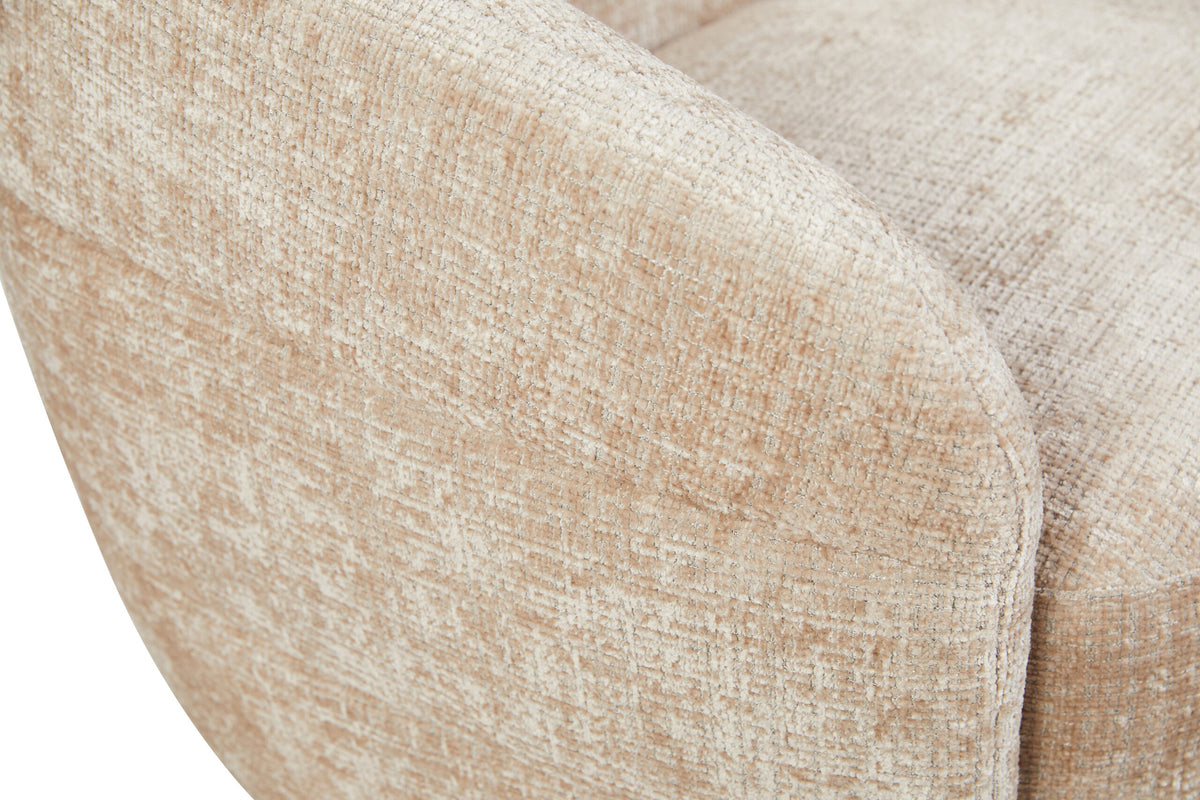 Sillón Yara Giratorio Tela Beige Starfurn