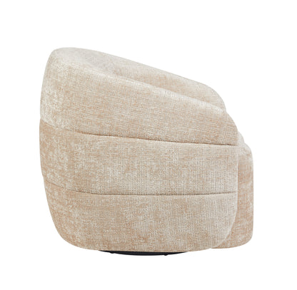 Sillón Yara Giratorio Tela Beige Starfurn
