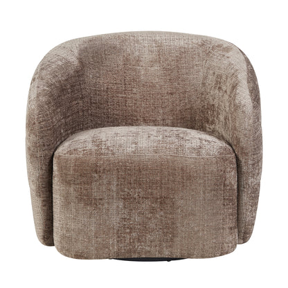 Sillón giratorio Yara de tela Clay Starfurn