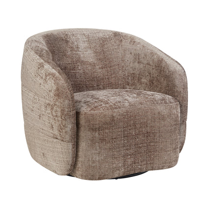 Sillón giratorio Yara de tela Clay Starfurn