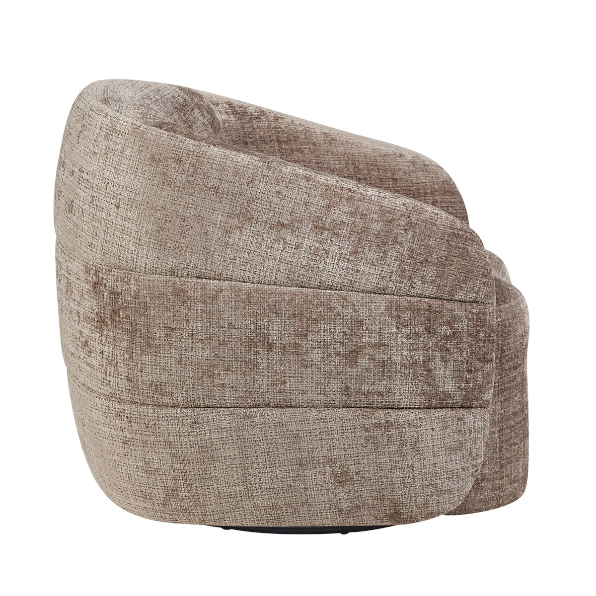 Sillón giratorio Yara de tela Clay Starfurn