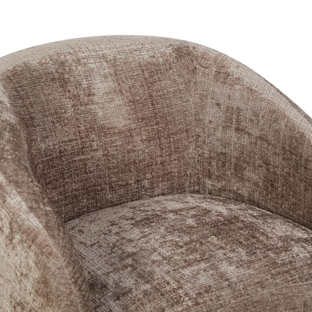 Sillón giratorio Yara de tela Clay Starfurn