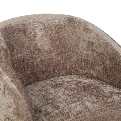 Sillón giratorio Yara de tela Clay Starfurn