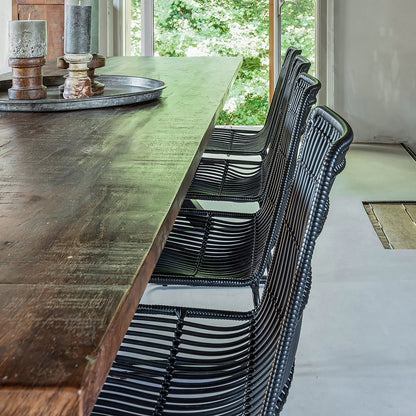 Silla de terraza Jane Negra Set de 2 Raw Materials