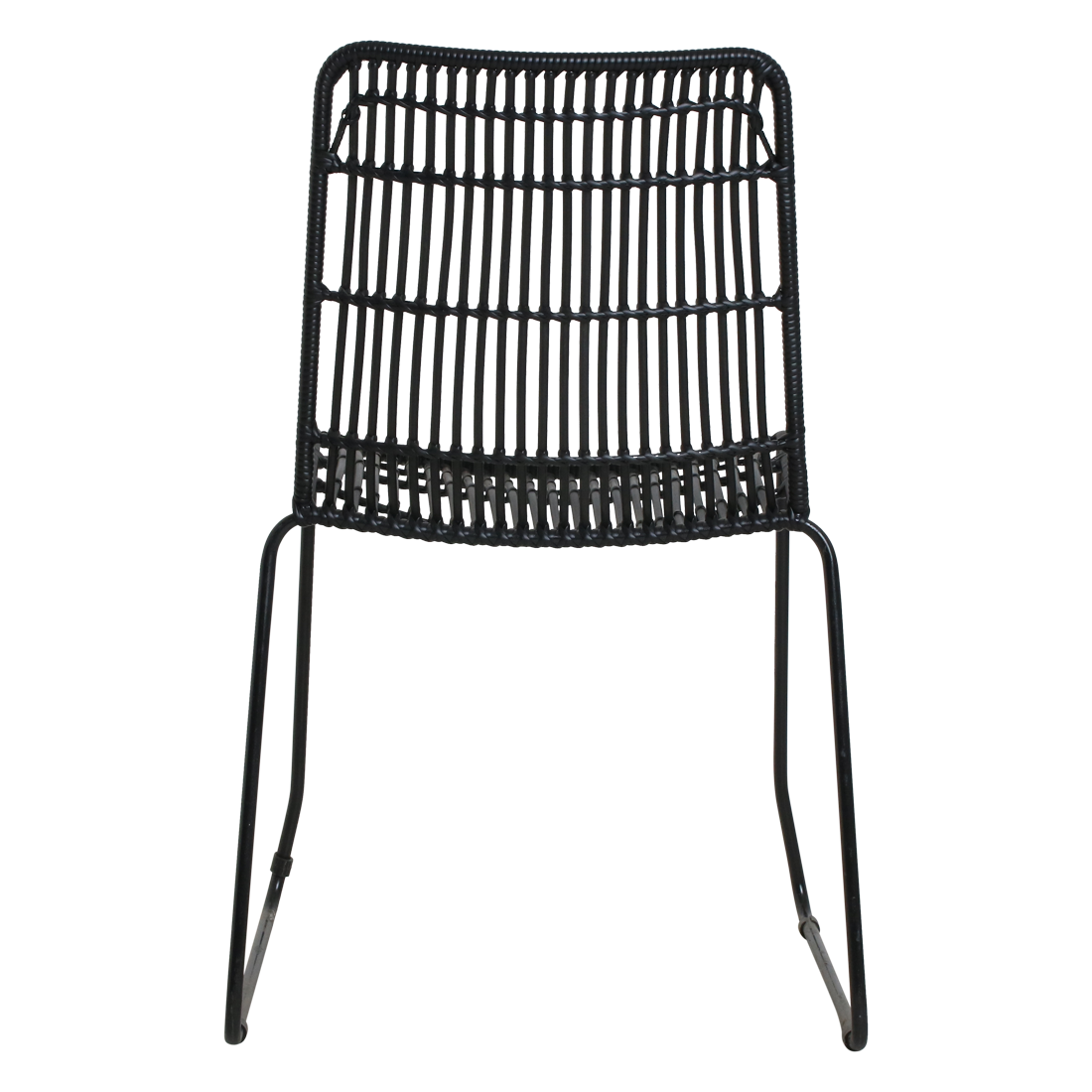 Silla de terraza Jane Negra Set de 2 Raw Materials