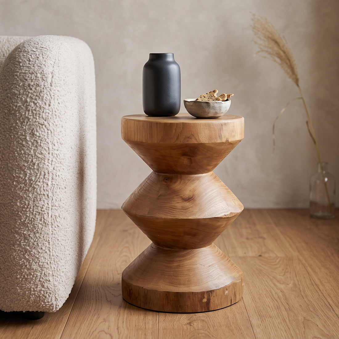 Mesa auxiliar Forma Rizo natural Raw Materials