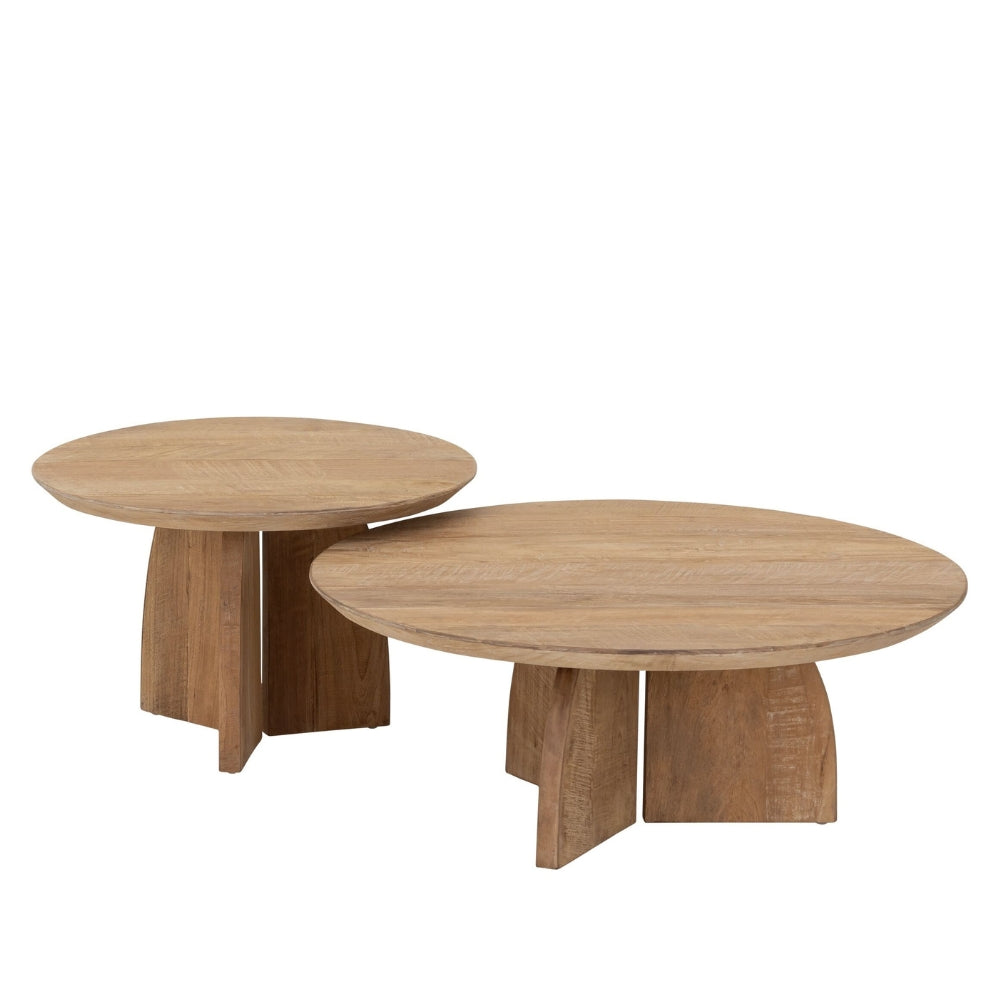 DTP Home Mesa de centro Nova Set de 2 Madera de teca