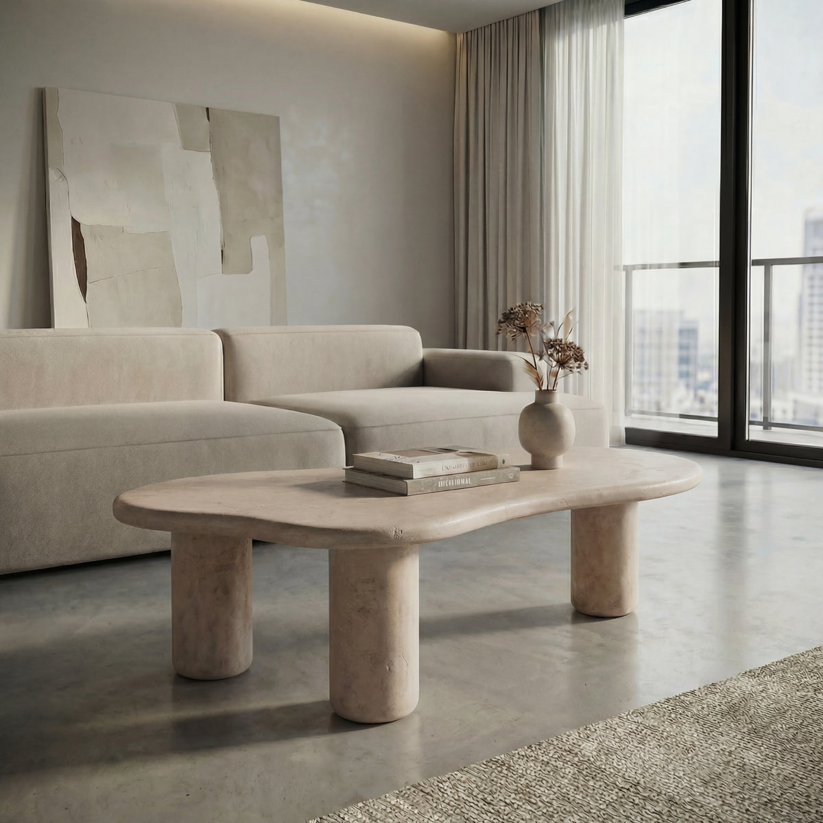 DTP Home Mesa de centro Scala Curva Sand