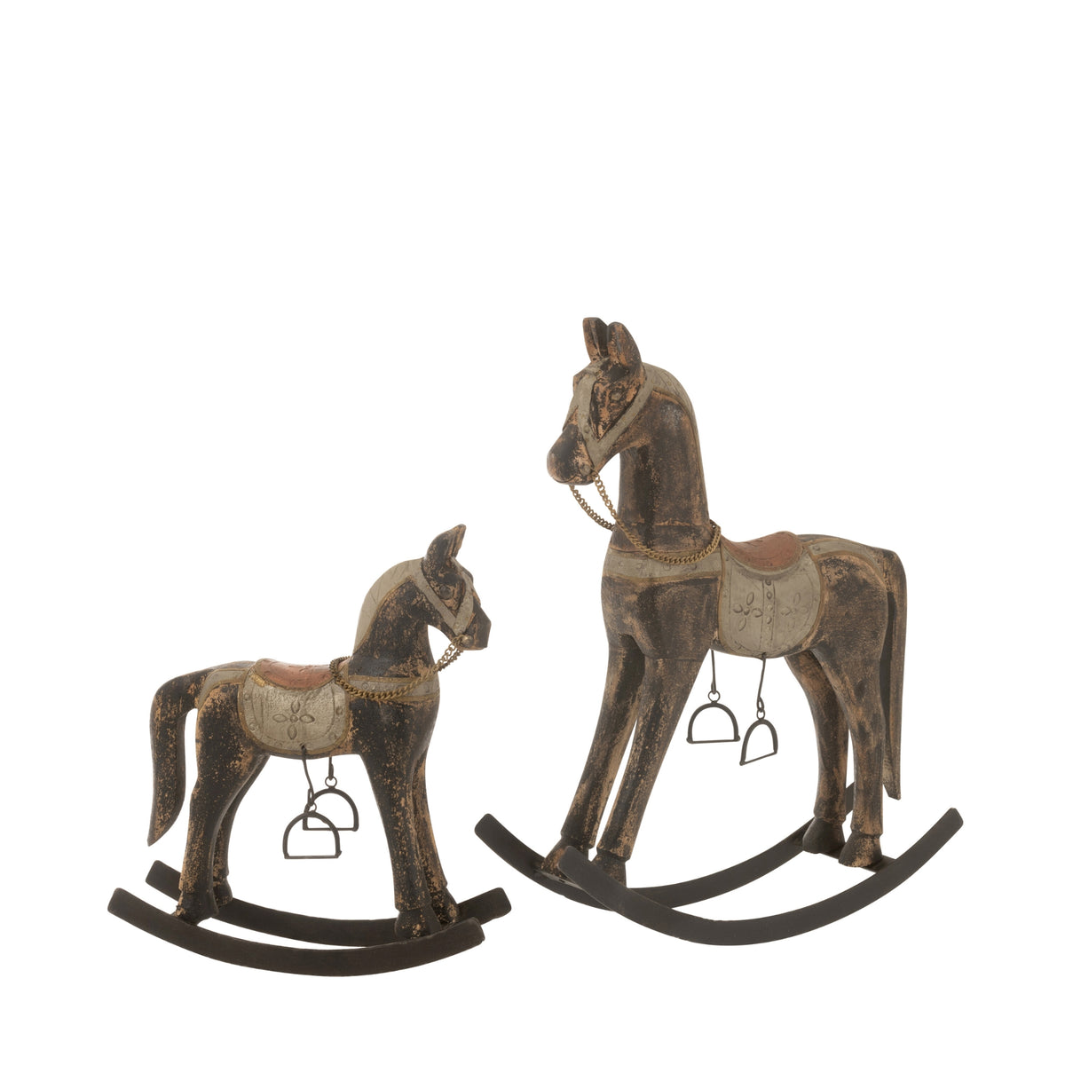 Caballo mecedor Topo Madera de mango Mix Pequeño J-Line