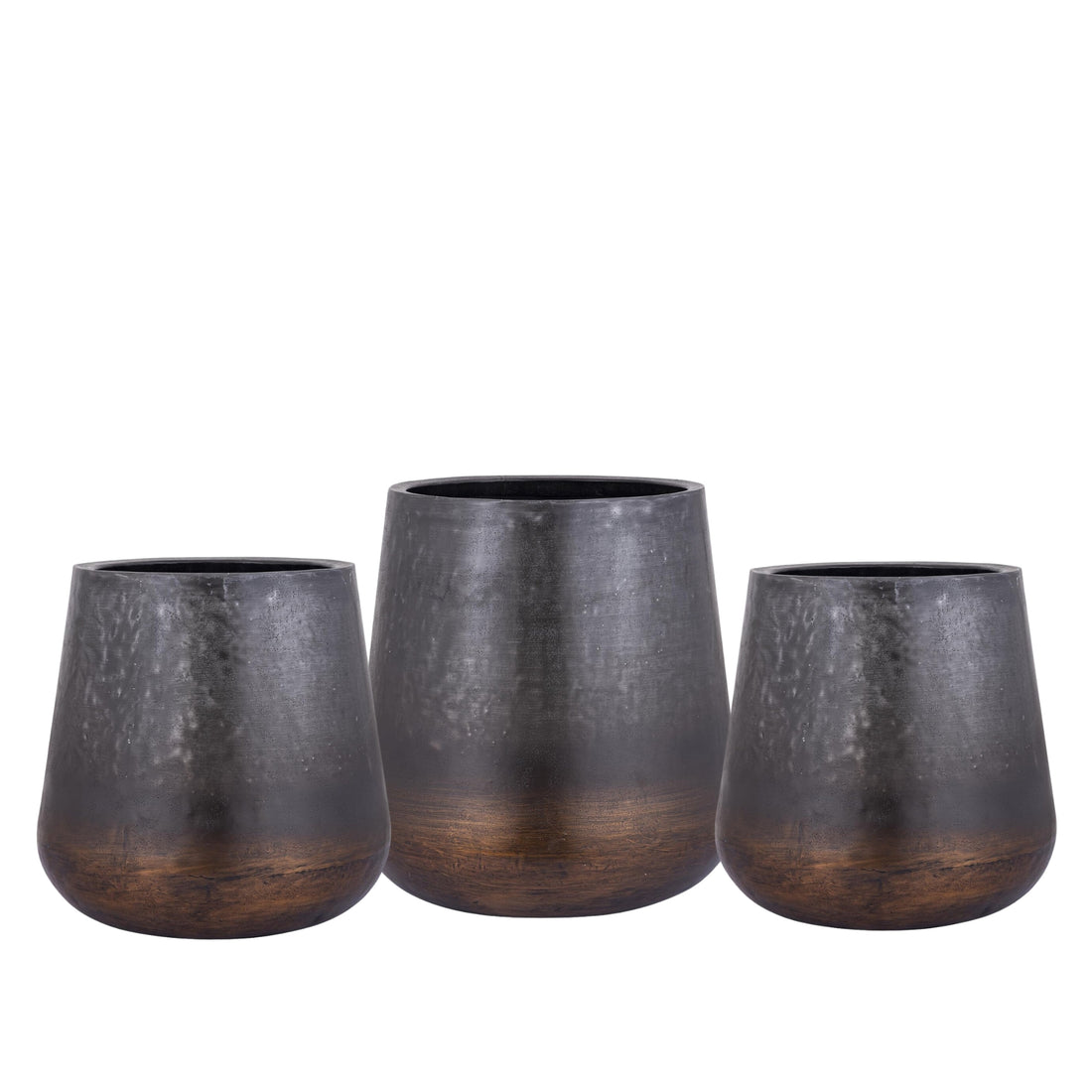 Juego de 3 ollas Nouska de cobre negro PTMD