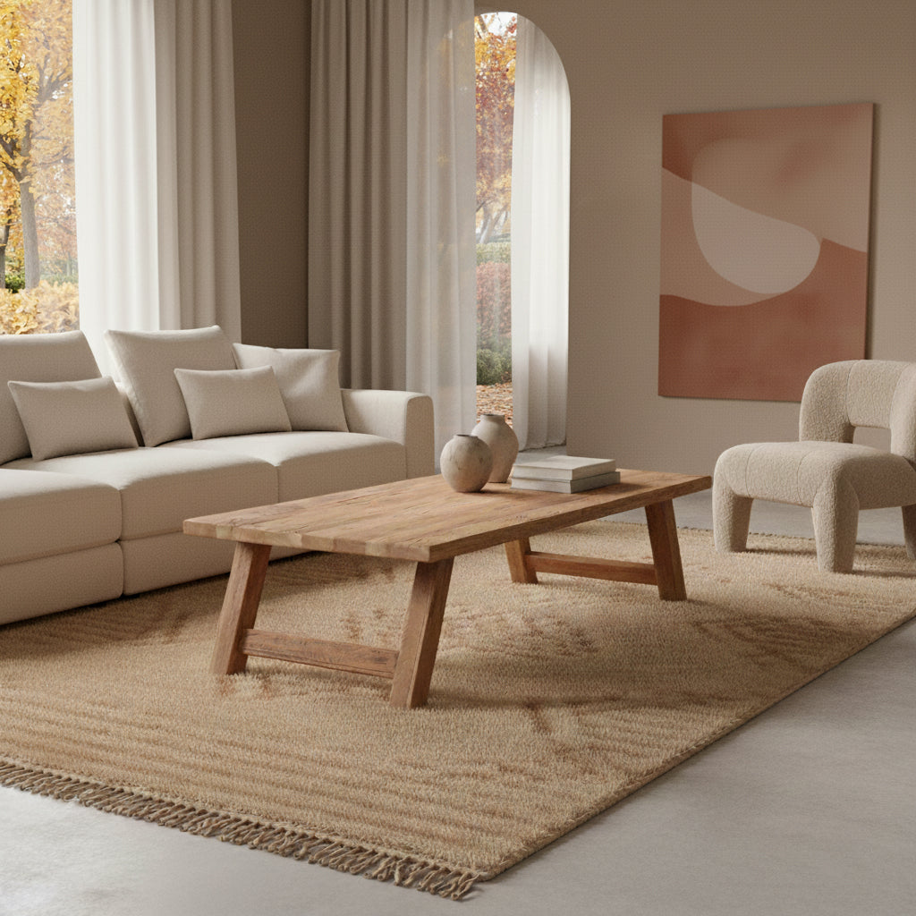 Mesa de centro Farmwood rectangular Raw Materials