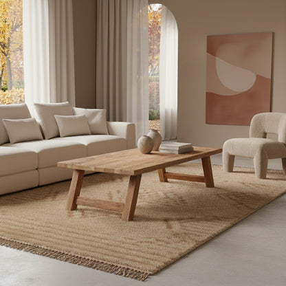 Mesa de centro Farmwood rectangular Raw Materials