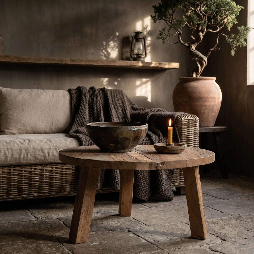 Mesa de centro Farmwood Redonda L Materias primas