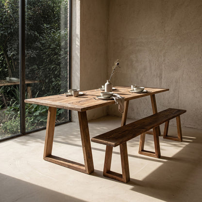 Mesa de comedor de teca Farmwood 240cm Raw Materials