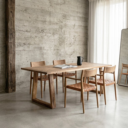 Mesa de comedor de teca Farmwood 240cm Raw Materials