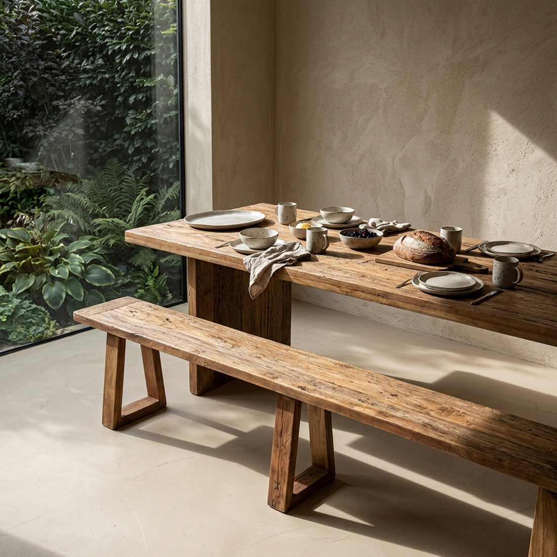 Mesa de comedor Farmwood Waterfall - 240cm Raw Materials