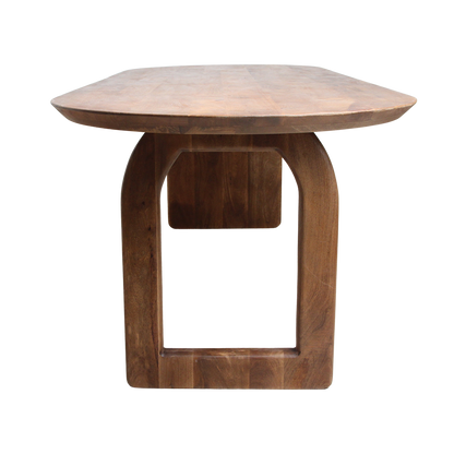 Mesa de comedor Bullnose Mix Marrón 180cm Raw Materials