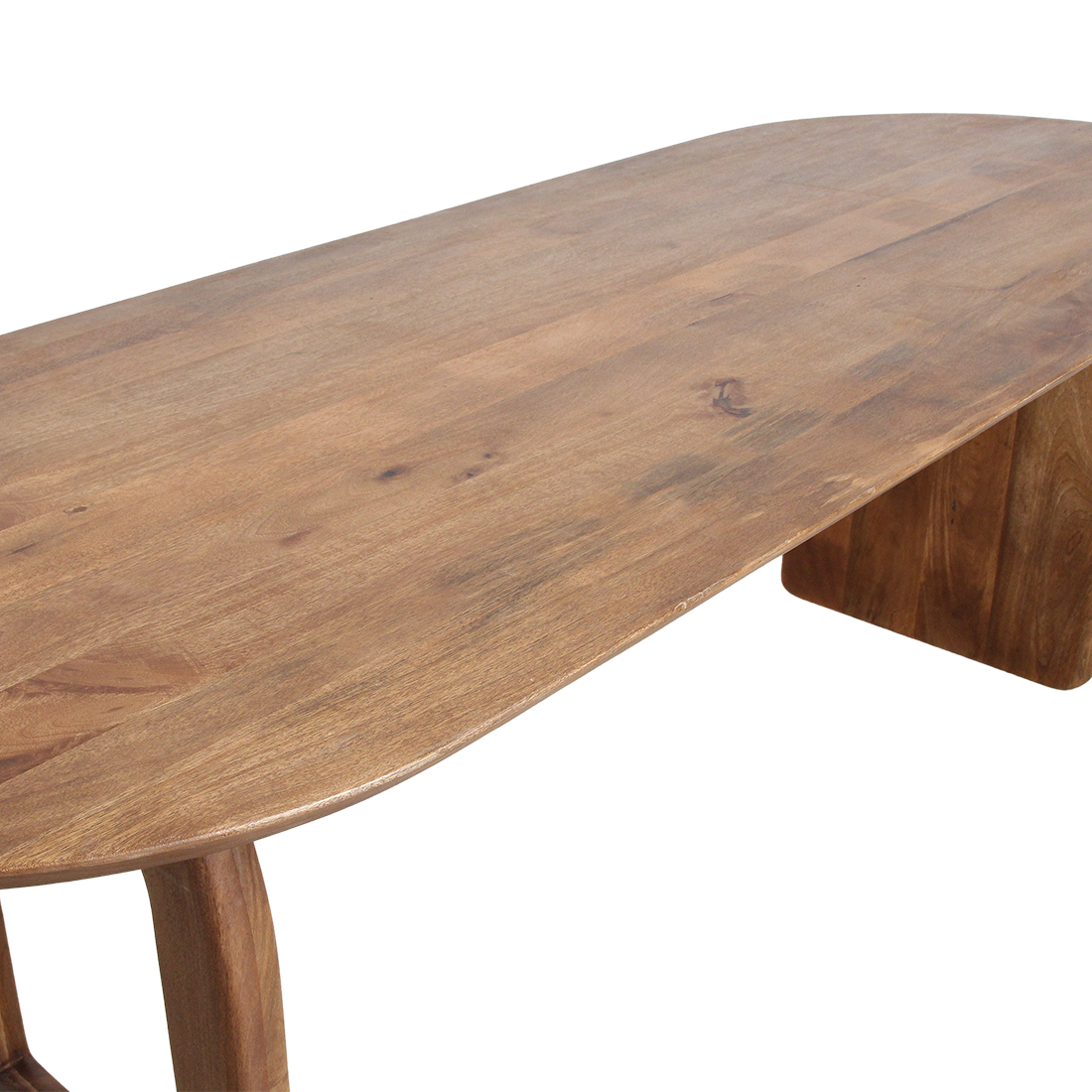 Mesa de comedor Bullnose Mix Marrón 180cm Raw Materials