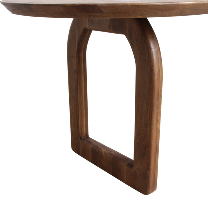 Mesa de comedor Bullnose abierta marrón 200 cm Raw Materials