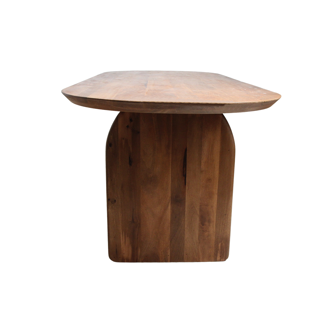 Mesa de comedor Bullnose Mix marrón 240cm Raw Materials