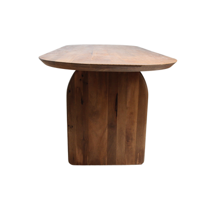 Mesa de comedor Bullnose Mix marrón 240cm Raw Materials